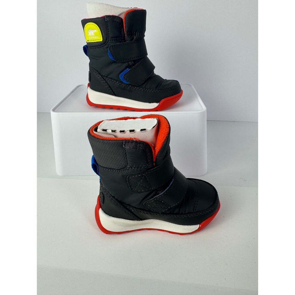 Sorel Toddler Whitney II Strap WP Waterproof Insulated Snow Boots Jet Red Size 4